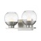Z-Lite Osono 2 Light Vanity, Brushed Nickel & Clear 1924-2V-BN-LED - alternate 1